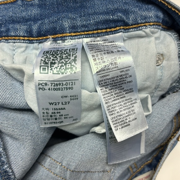 Levi’s women’s RIBCAGE STRAIGHT ANKLE PERFORMANCE COOL WOMEN'S JEANS size 27 - Picture 9 of 10